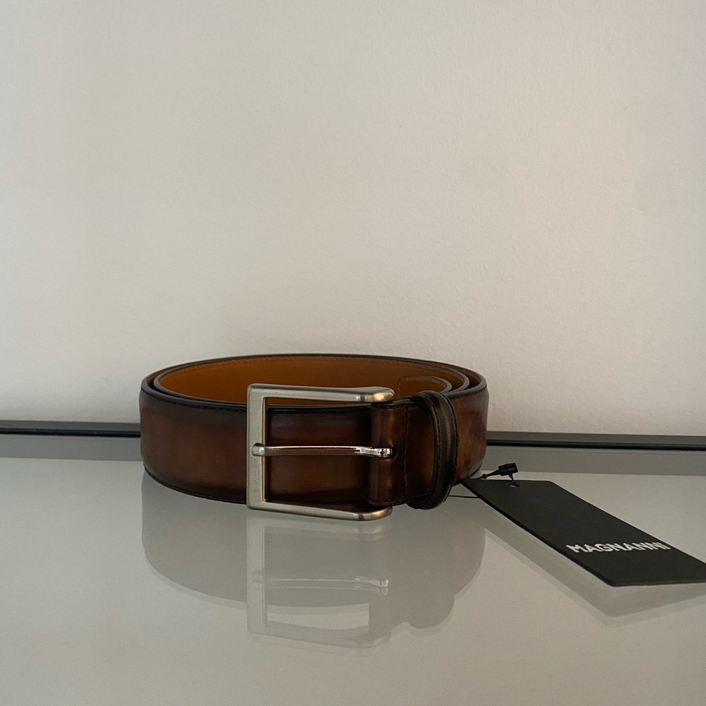 Magnanni Belt new with tags - Brown (Tabaco Wind)